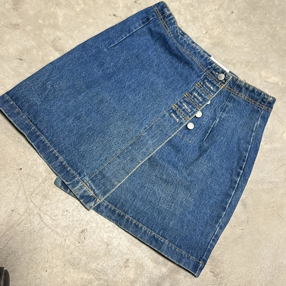 Carolina Blues ~ Blue Jean Denim Straight Pencil Skirt Maxi‎ Womens Size 11/12